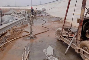 天门公路钻孔施工